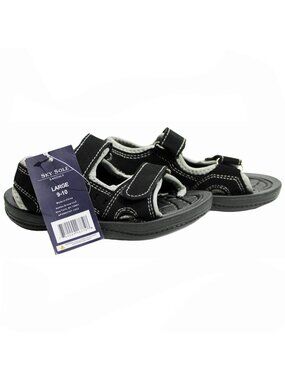 Skysole Boys Double Adjustable Strap Lightweight Sandals Grey Toddler Size 9-10